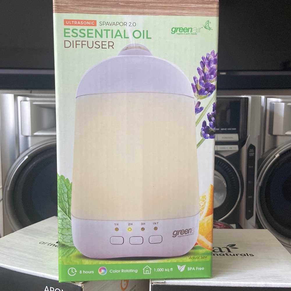 Green air essential oil diffuser ultrasonic spavapor 2.0